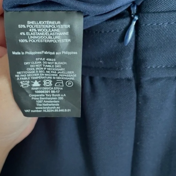 Tory Burch Navy Jane Dress Size 6 - Picture 5 of 6